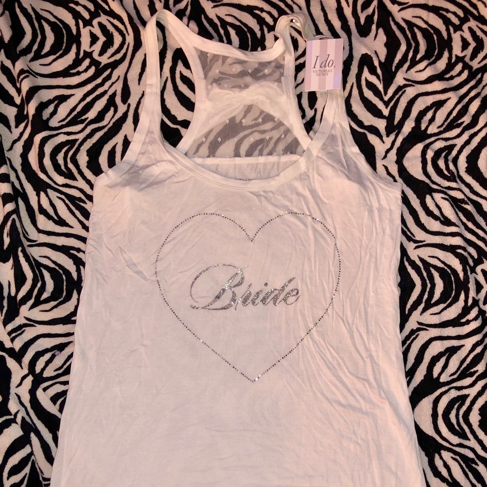 NWT Victoria’s Secret “I Do” BRIDE Racerback Tank